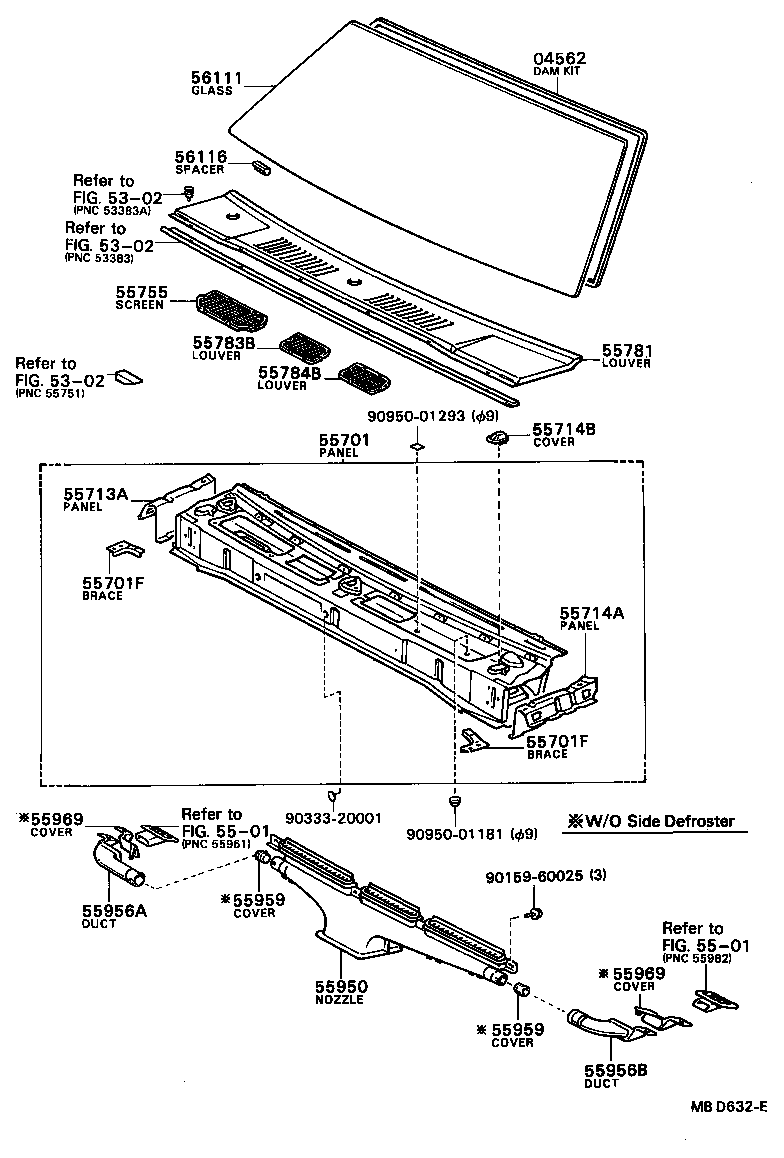 55700-16030 PANEL SUB-ASSY, COWL product image