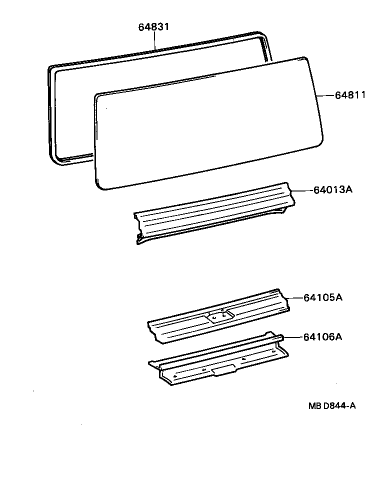 63102-90B08 PANEL SUB-ASSY, WINDSHIELD HEADER product image