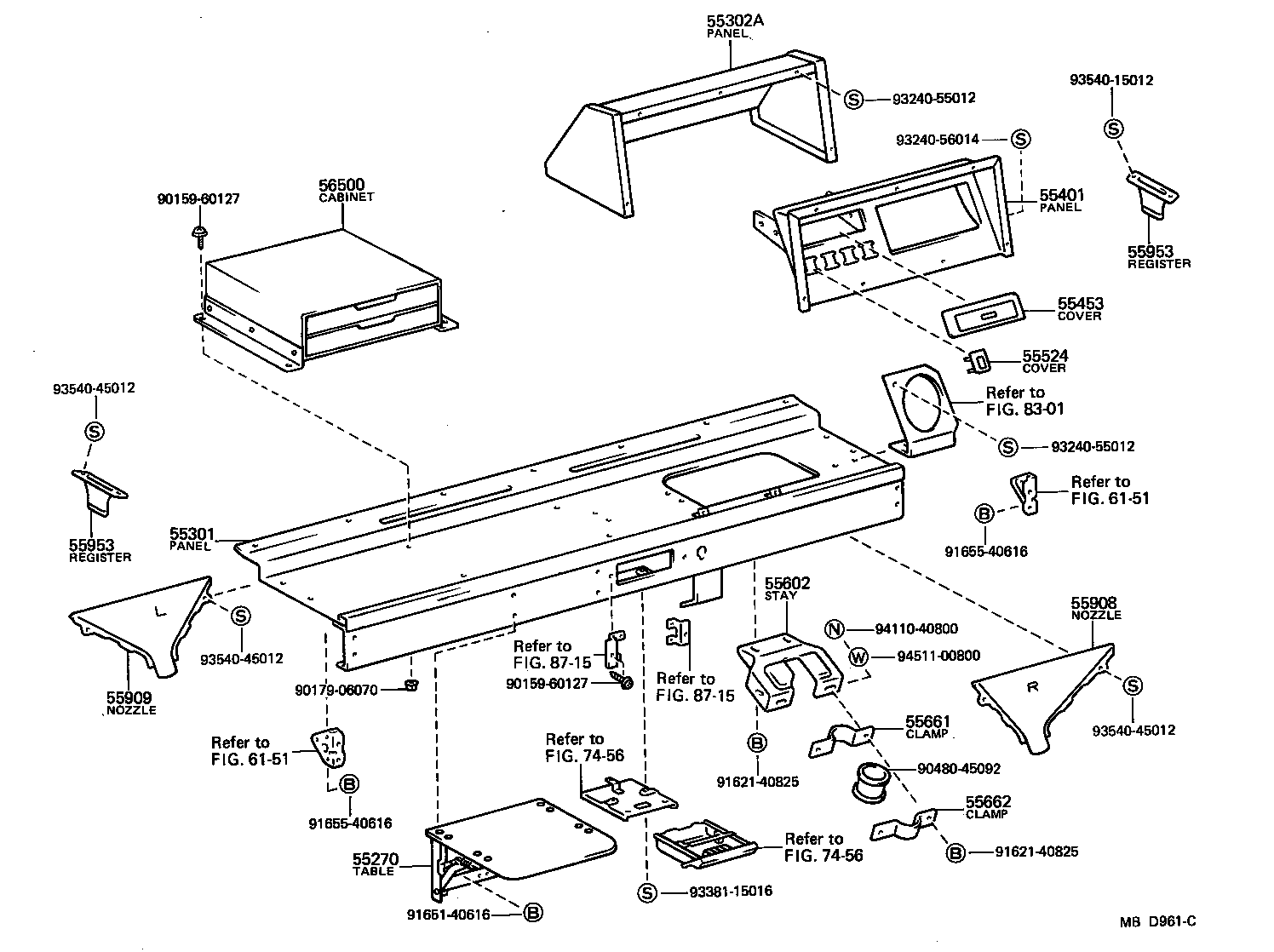 55302-90D01 PANEL SUB-ASSY, INSTRUMENT, UPPER product image