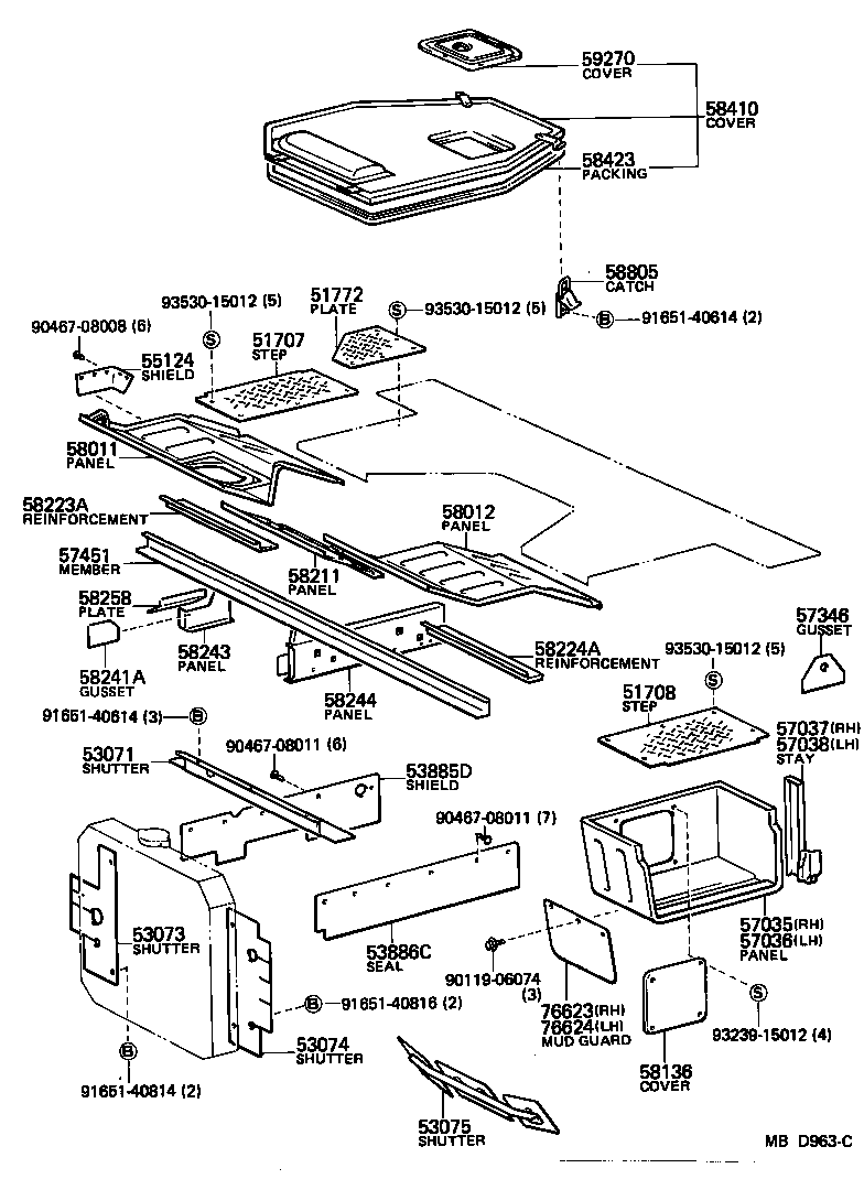 53073-90D00 SHUTTER SUB-ASSY, HOT AIR SIDE, RH product image