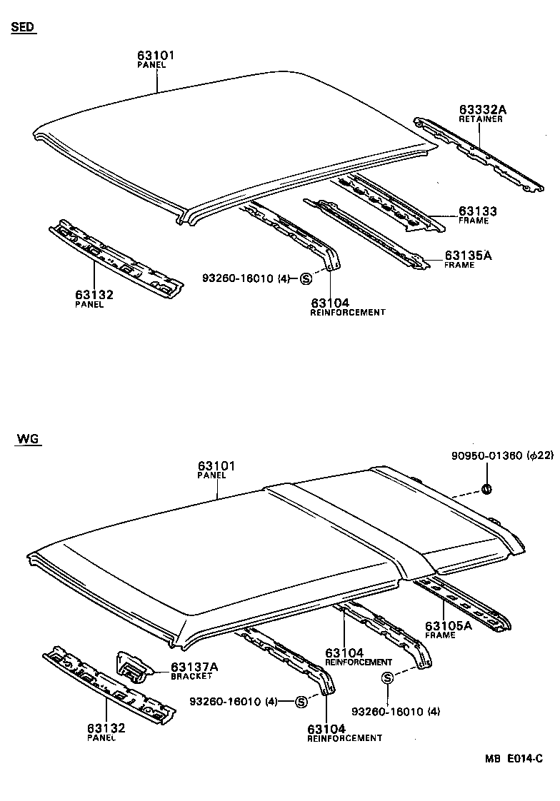 63132-16030 PANEL, WINDSHIELD HEADER, INNER product image