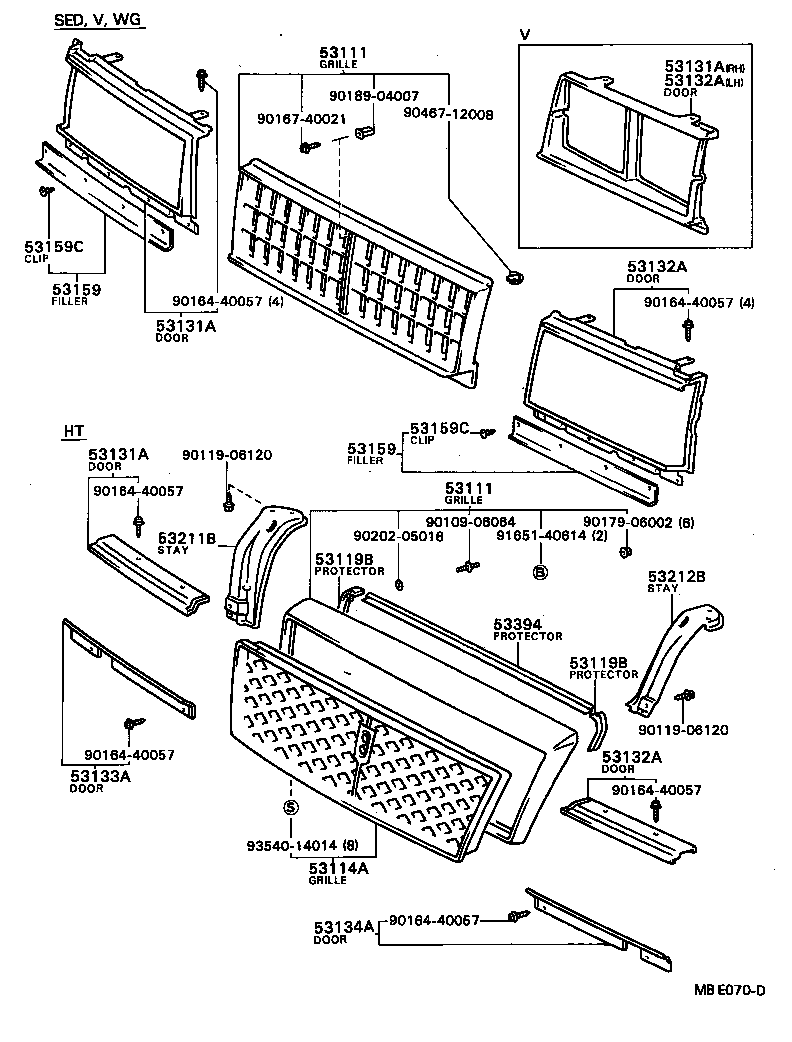 53131-29255 DOOR, HEADLAMP, RH product image