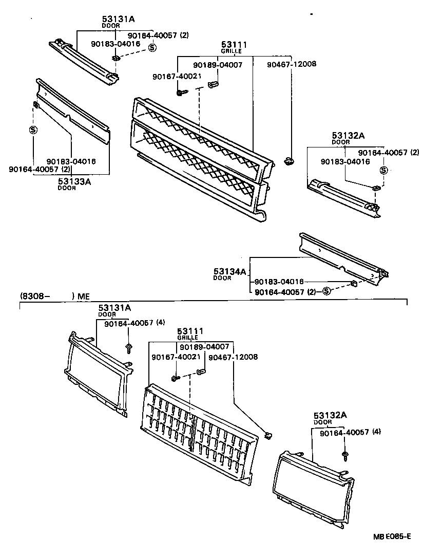 53131-29335 DOOR, HEADLAMP, RH product image