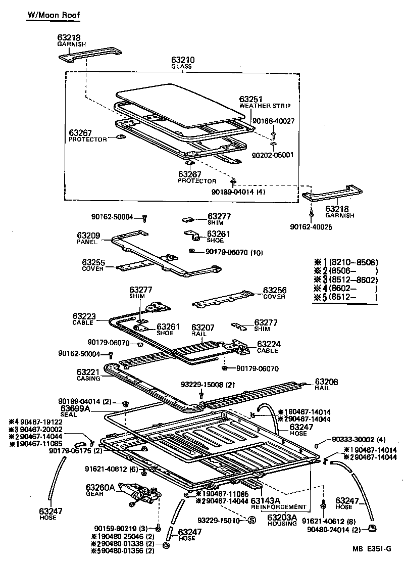 63132-90A03 PANEL, WINDSHIELD HEADER, INNER product image