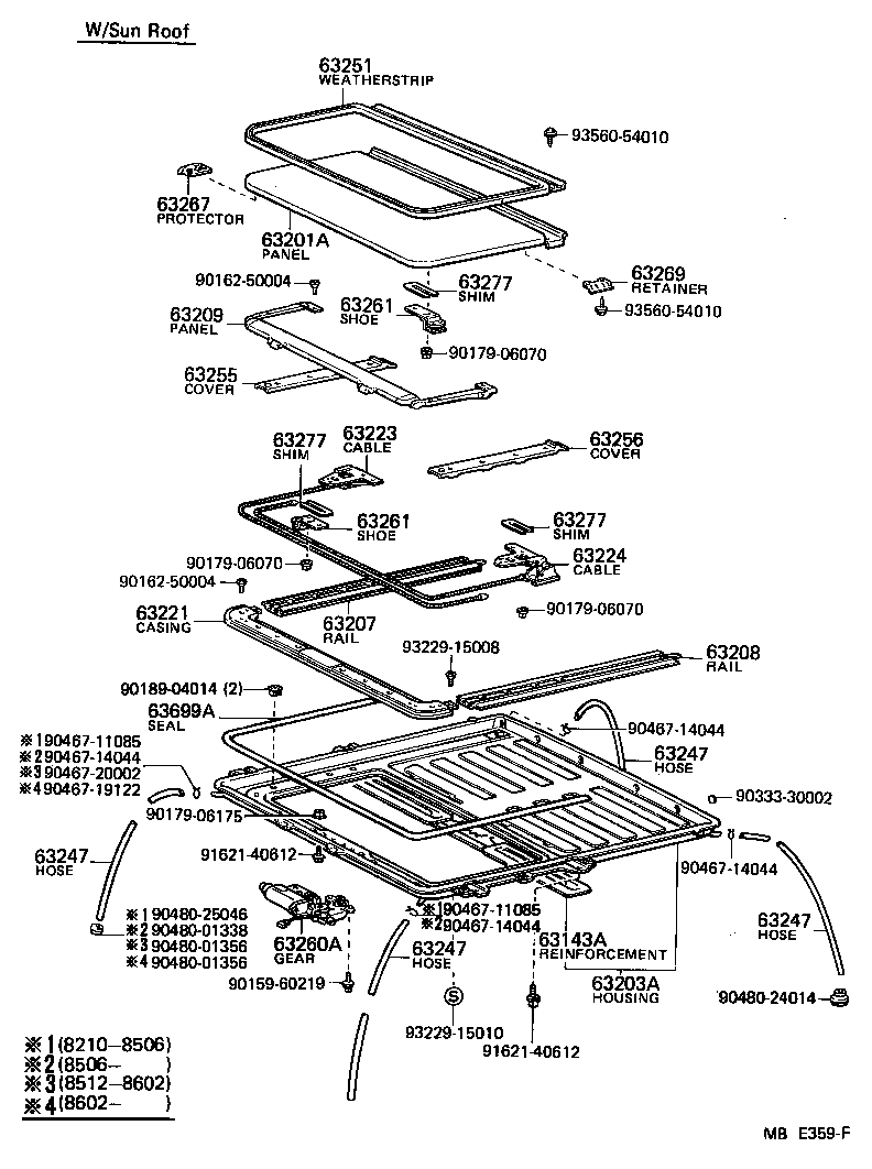 63045-90A00 REINFORCEMENT SUB-ASSY, ROOF PANEL, CENTER product image