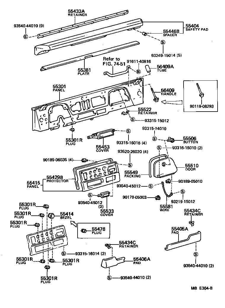 55031-90803 PANEL SUB-ASSY, INSTRUMENT product image