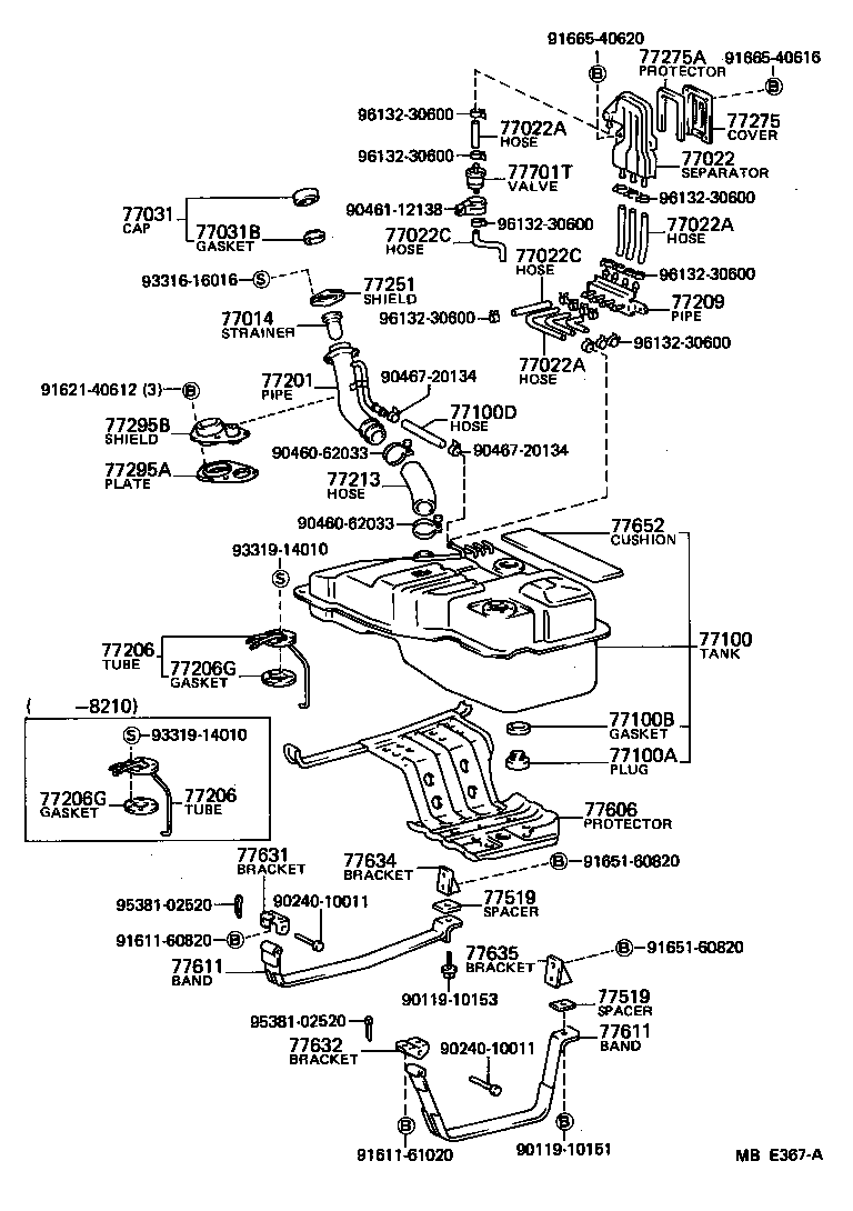 77100-60045 TANK ASSY, FUEL product image