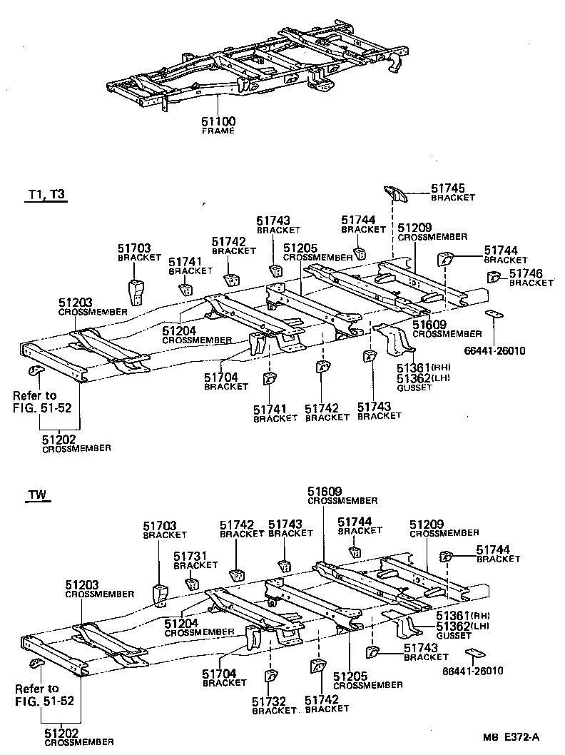51001-26082 FRAME ASSY product image