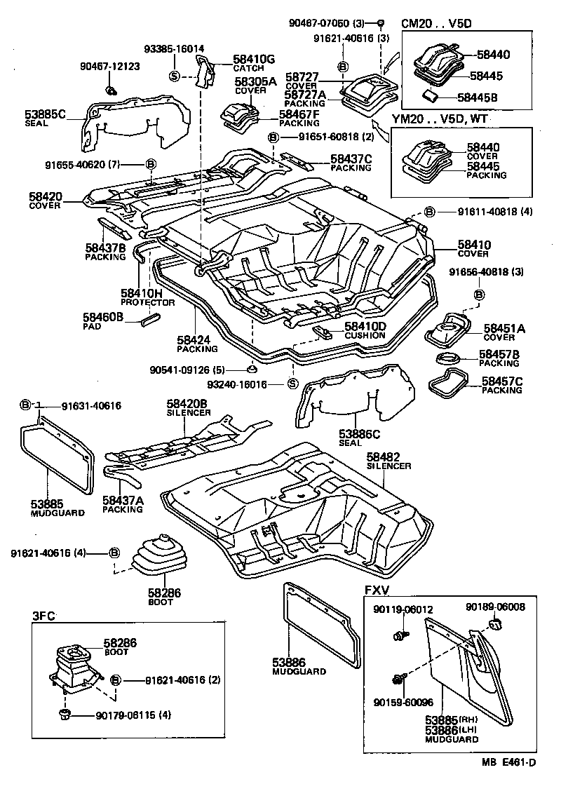 53729-95703 SHUTTER SUB-ASSY, HOT AIR, LOWER product image