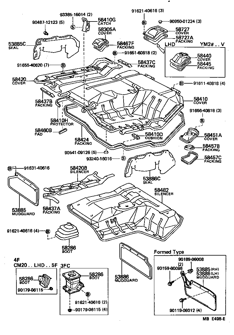 57032-95705 MEMBER SUB-ASSY, FRONT SIDE, LH product image