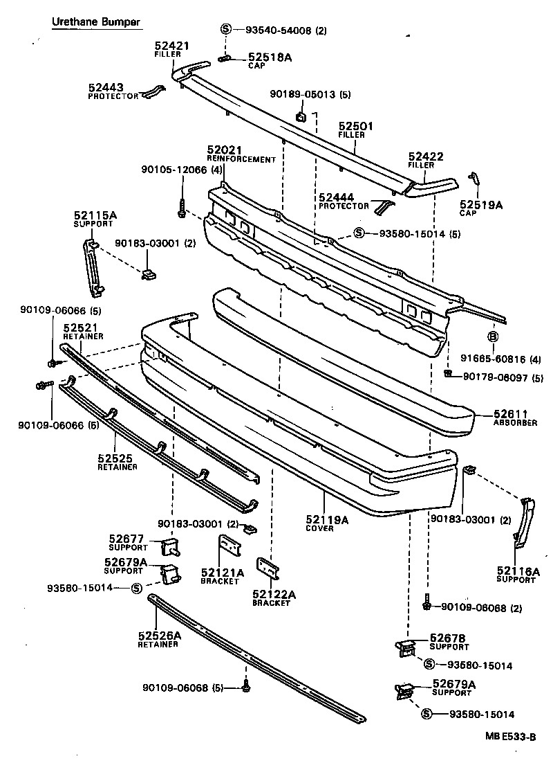 52102-87003-06 EXTENSION, FRONT BUMPER, RH product image