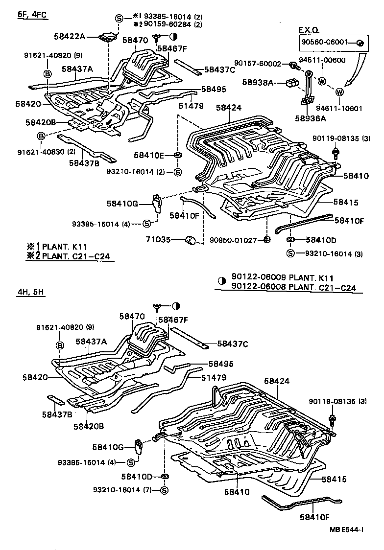 57102-87012 MEMBER SUB-ASSY, FRONT SIDE, LH product image