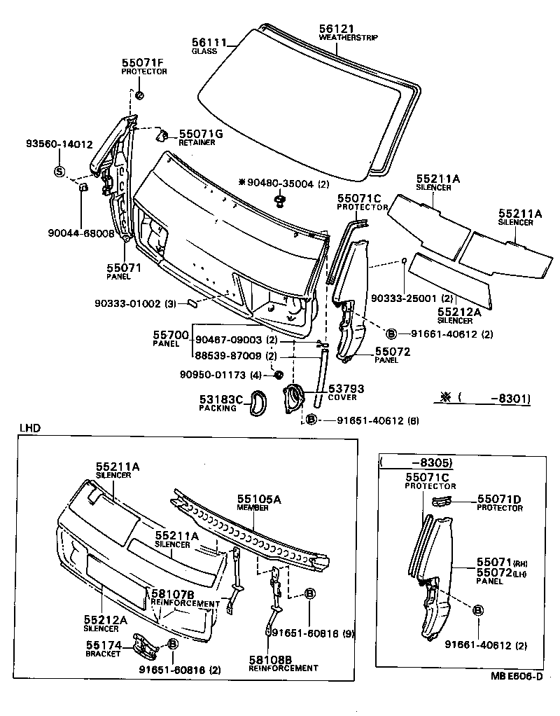 53802-87005 PANEL SUB-ASSY, FRONT SIDE, LH product image