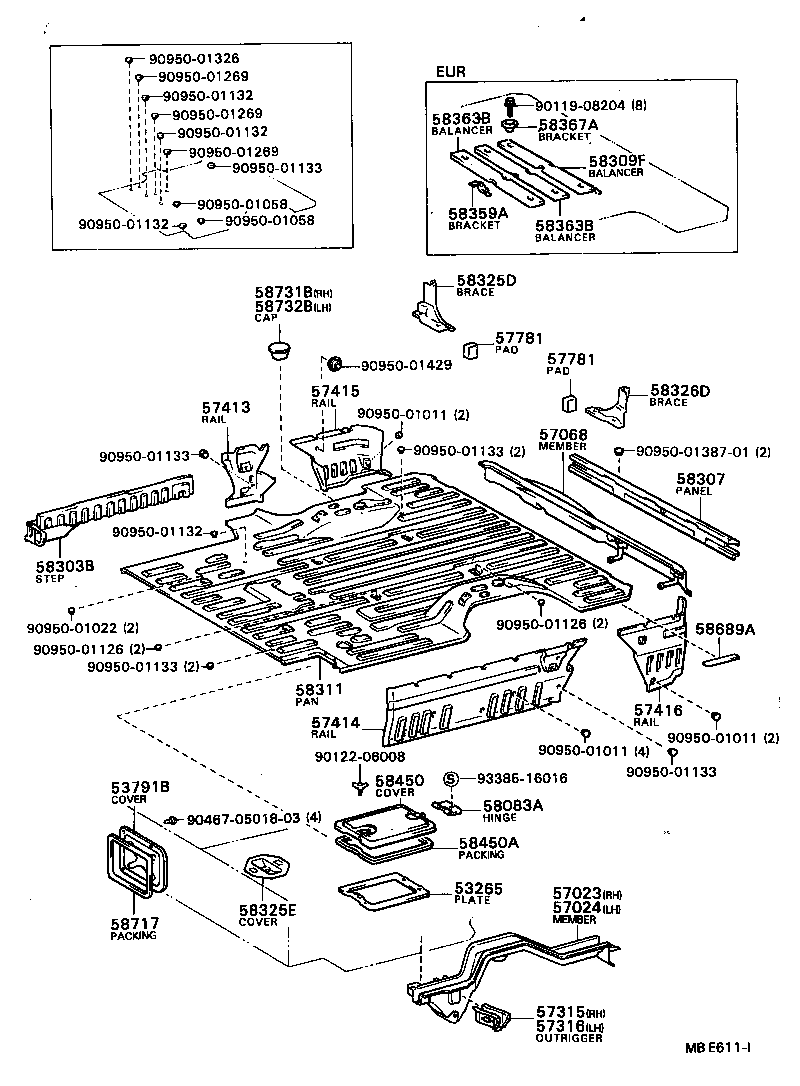 55152-87701 BRACKET, 3 WAY ATTACHING product image