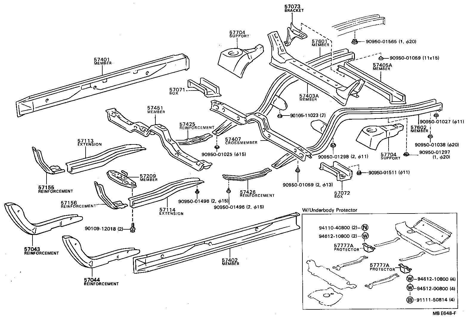 57071-16030 BOX SUB-ASSY, TORQUE, REAR RH product image