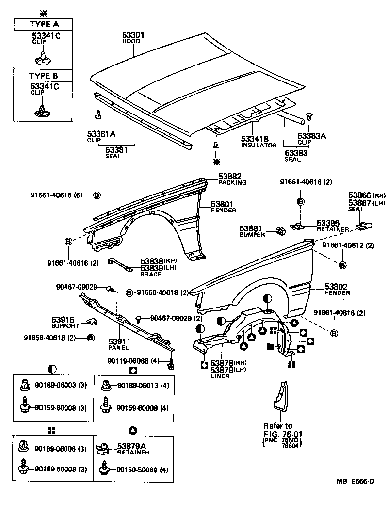 53801-32031 FENDER SUB-ASSY, FRONT RH product image