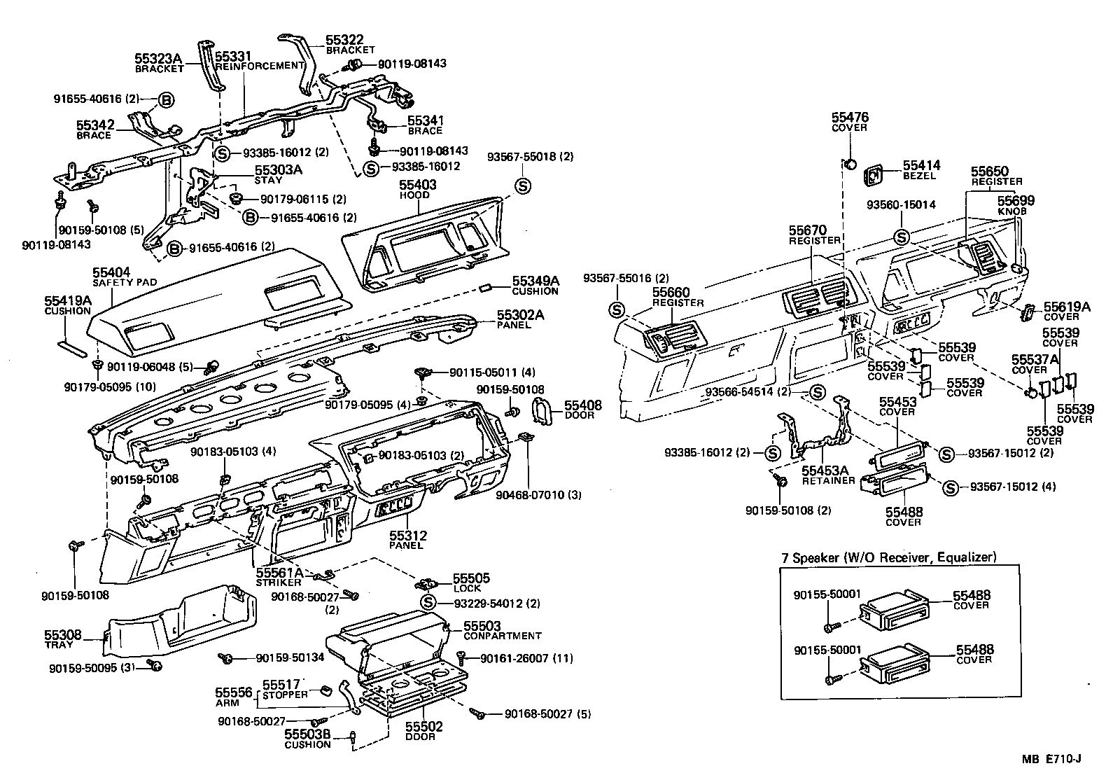 55302-95J01-06 PANEL SUB-ASSY, INSTRUMENT, UPPER product image