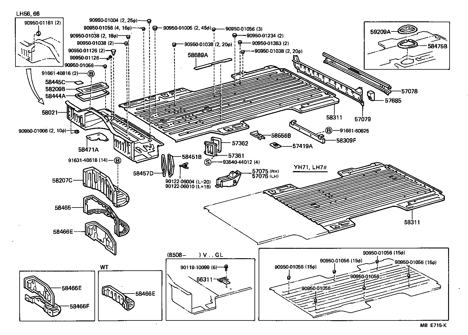 57075-95J00 BRACKET SUB-ASSY, UPPER CONTROL LINK, RH product image