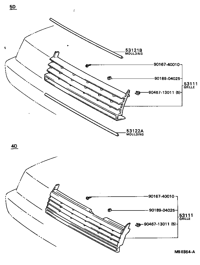 53100-29235 GRILLE, RADIATOR product image