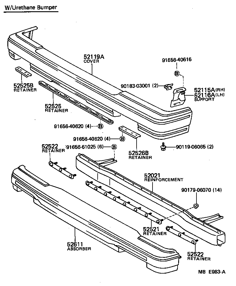52116-10040 SUPPORT, FRONT BUMPER SIDE, LH product image
