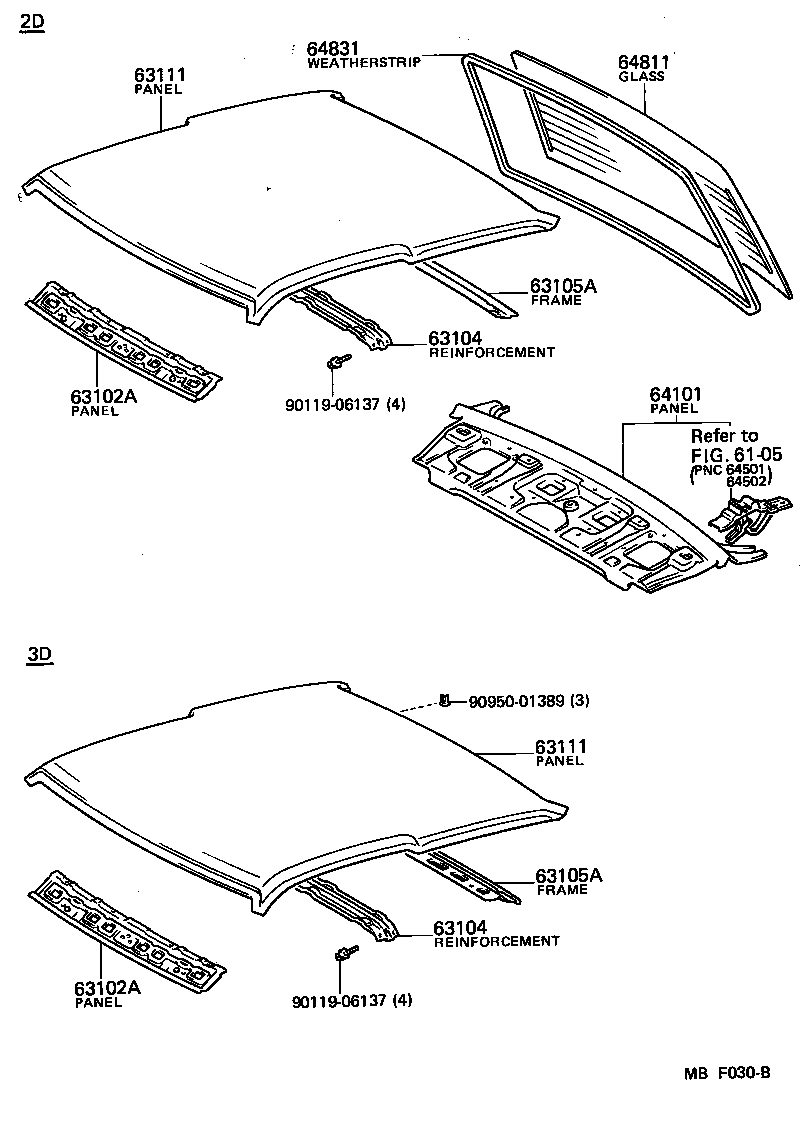 63102-12010 PANEL SUB-ASSY, WINDSHIELD HEADER product image