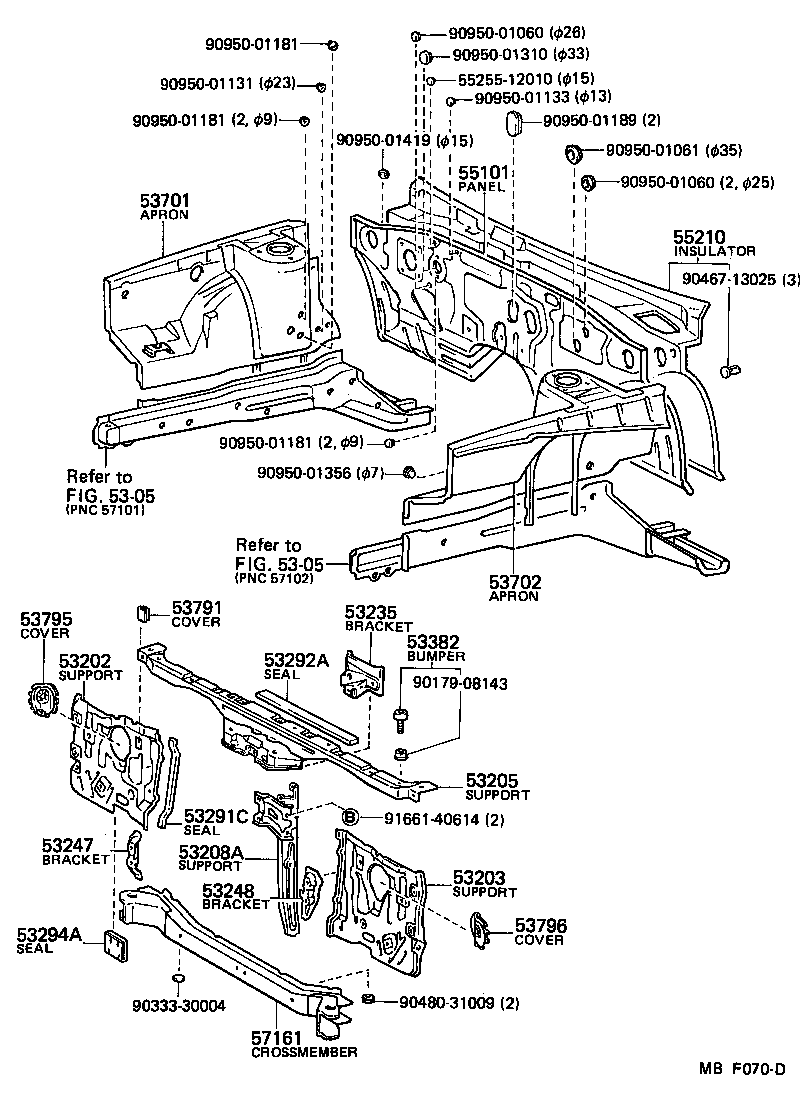 53208-12290 SUPPORT SUB-ASSY, HOOD LOCK product image