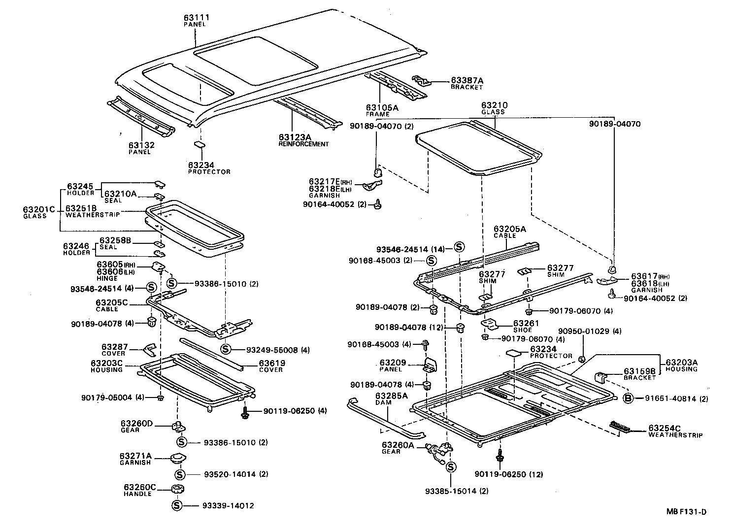 63103-87006 REINFORCEMENT, ROOF PANEL, NO.3 product image