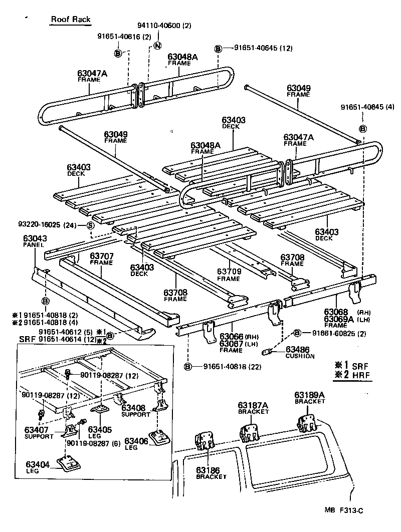63045-90A00 REINFORCEMENT SUB-ASSY, ROOF PANEL, CENTER product image