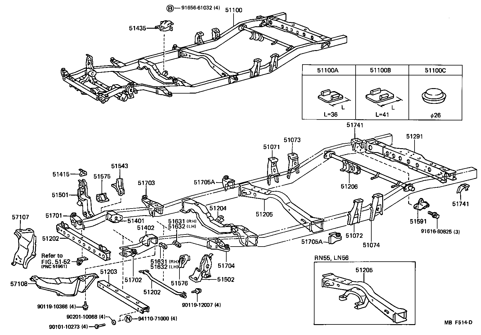 51002-35523 FRAME ASSY product image