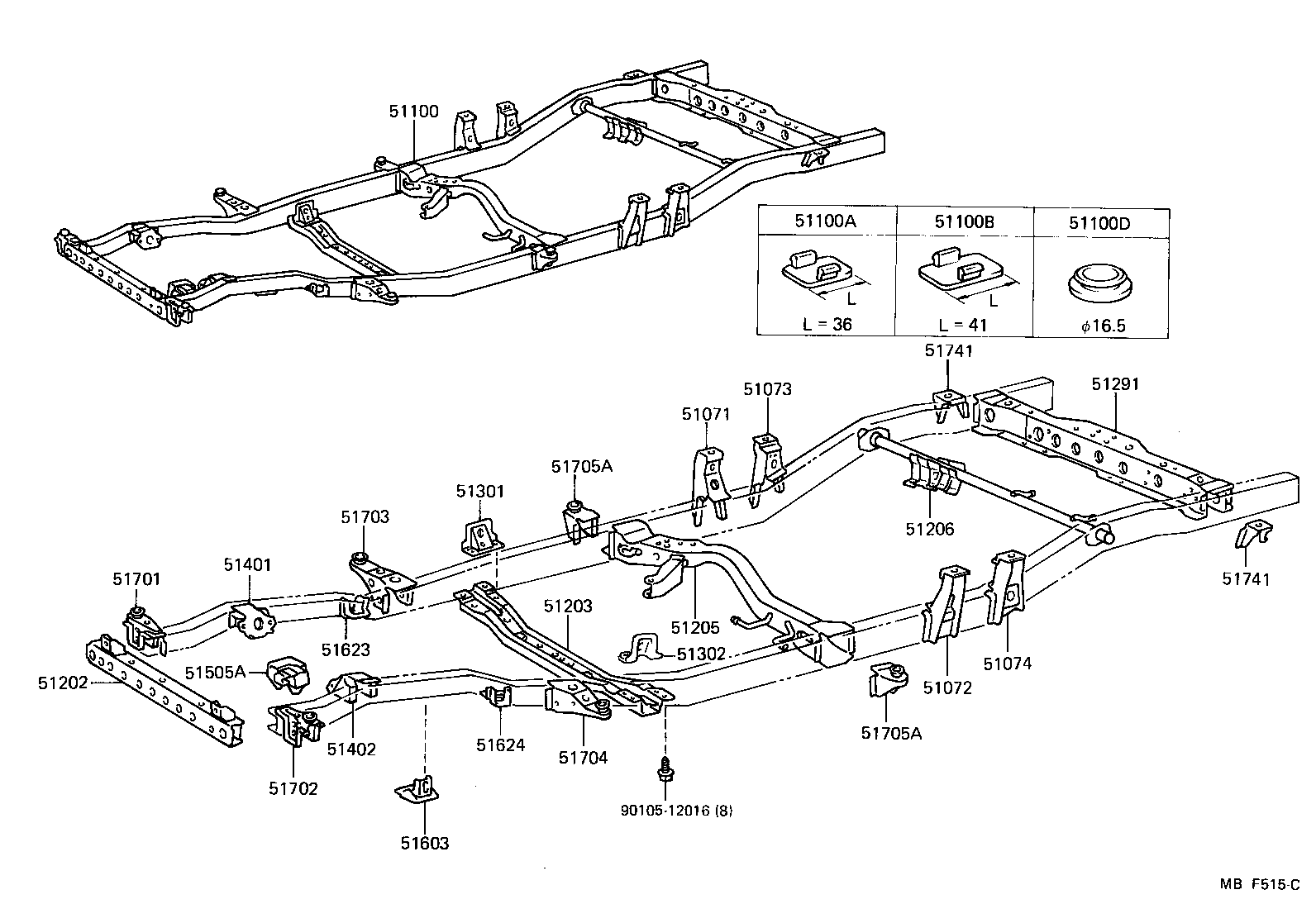 51002-35523 FRAME ASSY product image