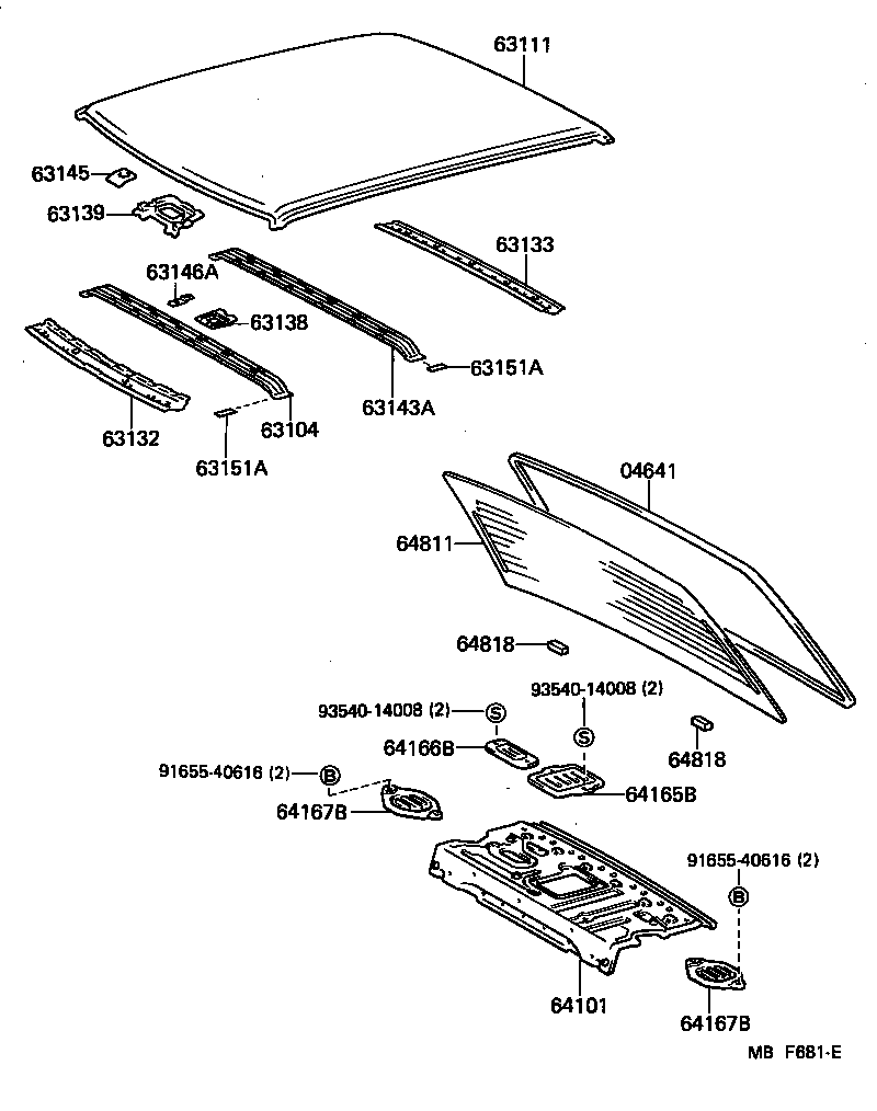 64801-30260 GLASS, BACK WINDOW product image