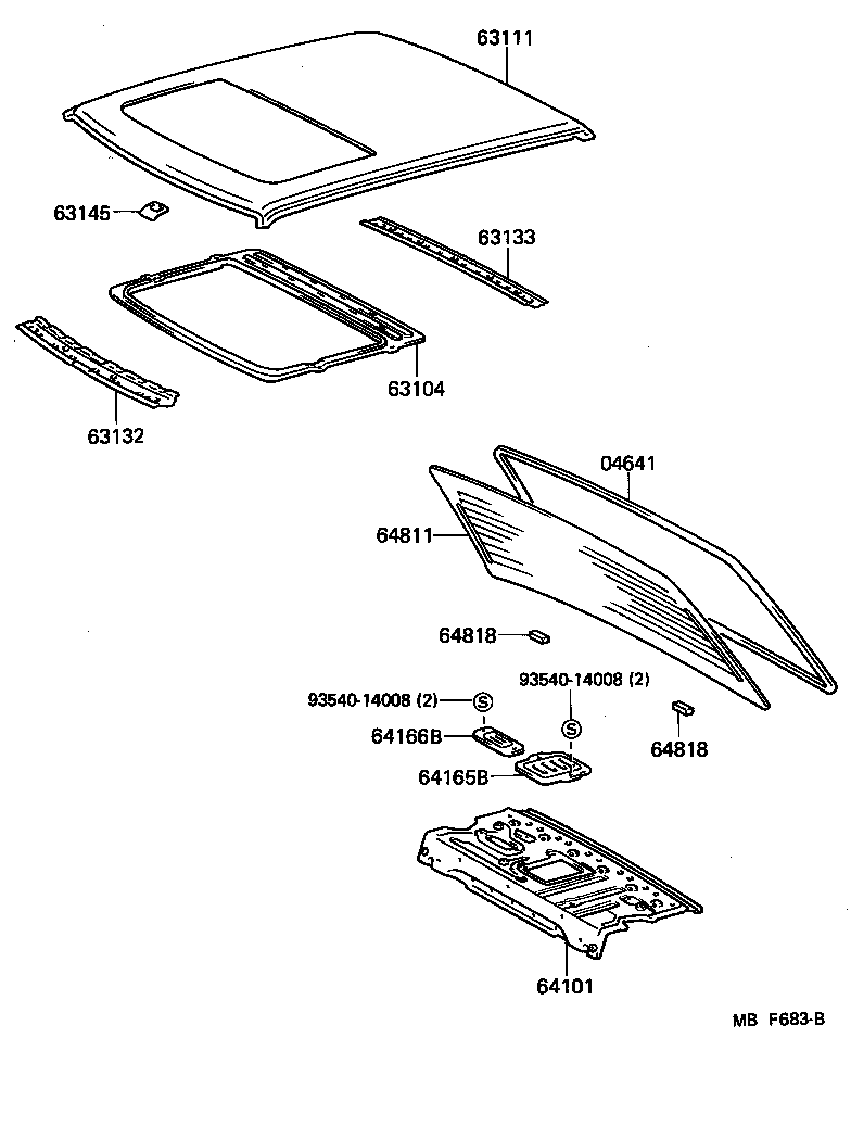63138-91701 BRACKET, DOME LAMP, NO.2 product image