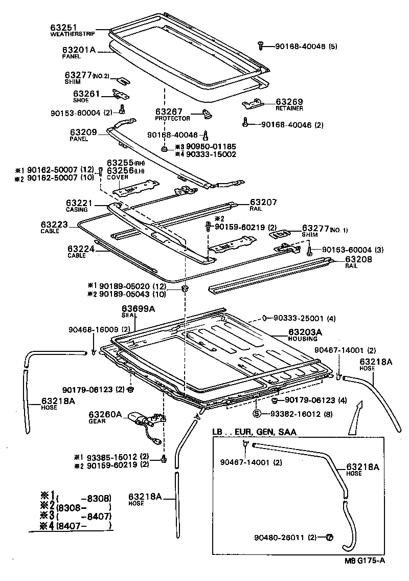 63111-12290 PANEL, ROOF product image