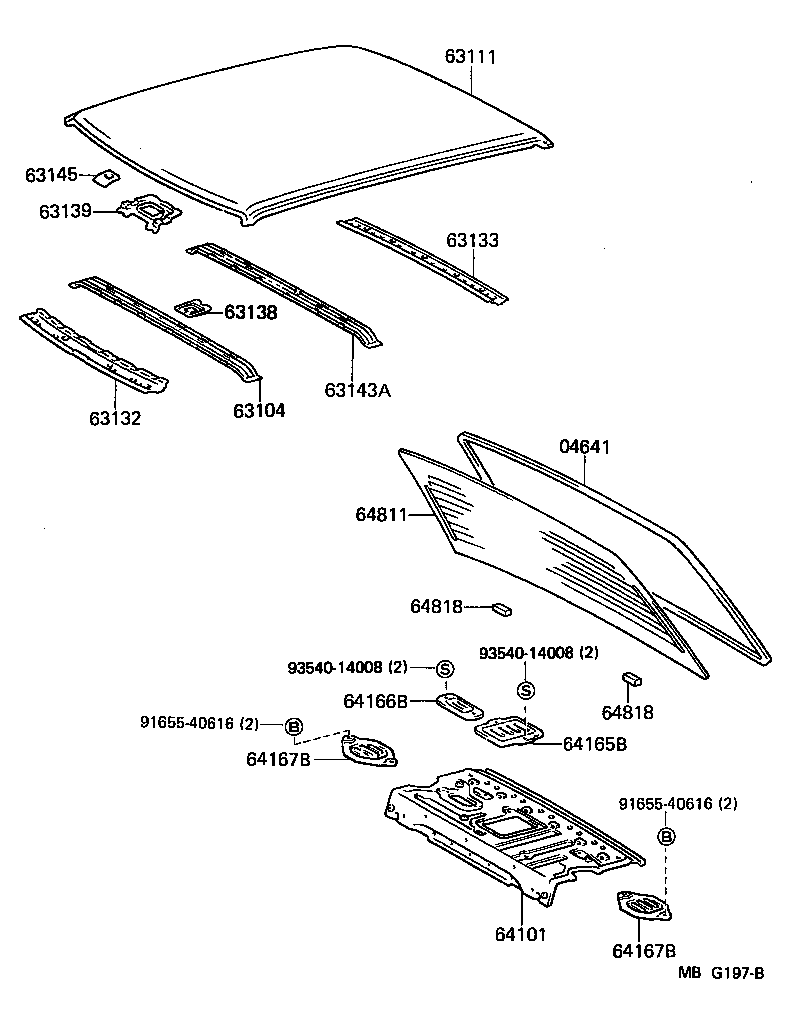 63138-91701 BRACKET, DOME LAMP, NO.2 product image