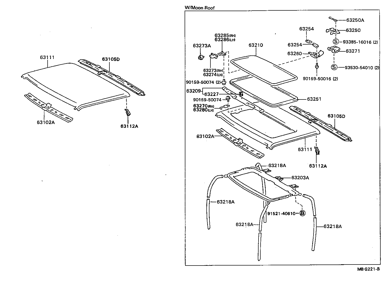 63111-89114 PANEL, ROOF product image