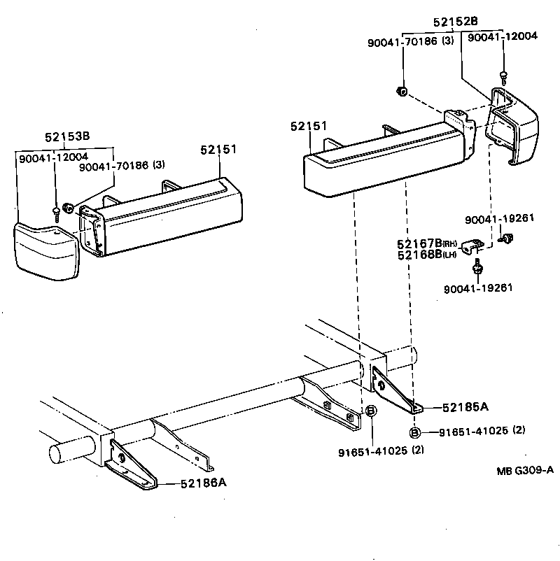 52107-87601 BUMPER ASSY, REAR product image