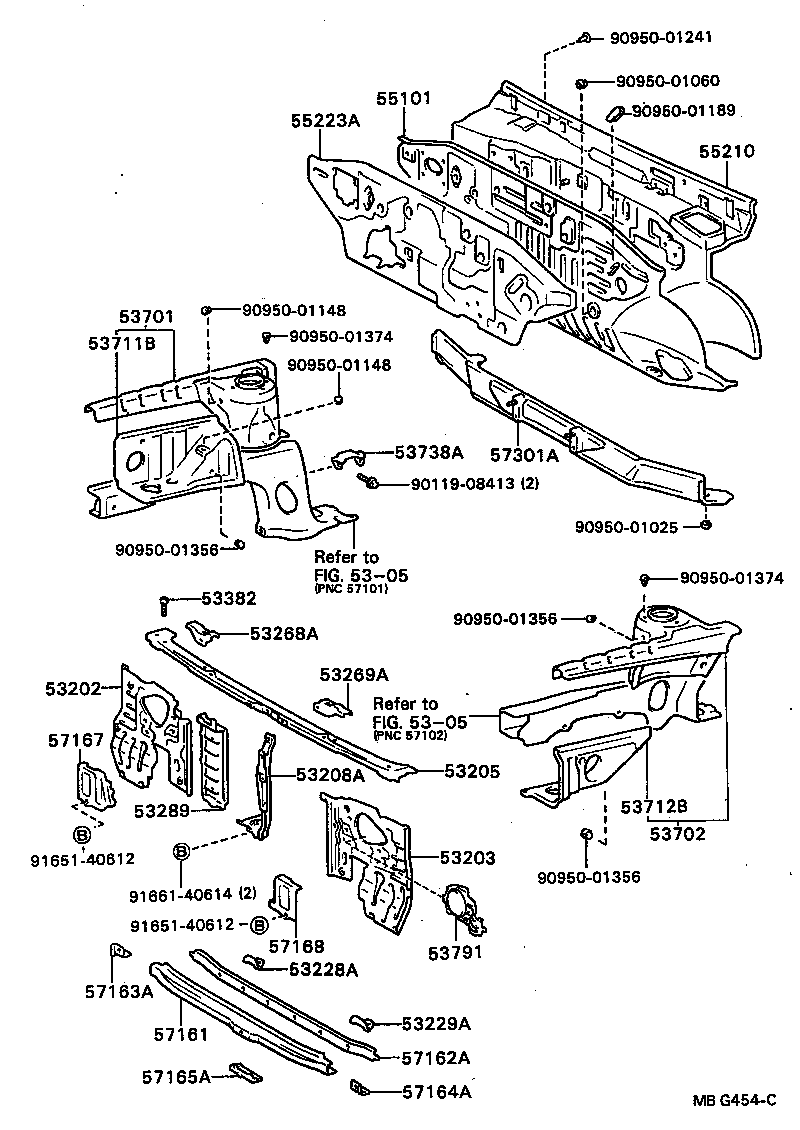 53208-20060 SUPPORT SUB-ASSY, HOOD LOCK product image