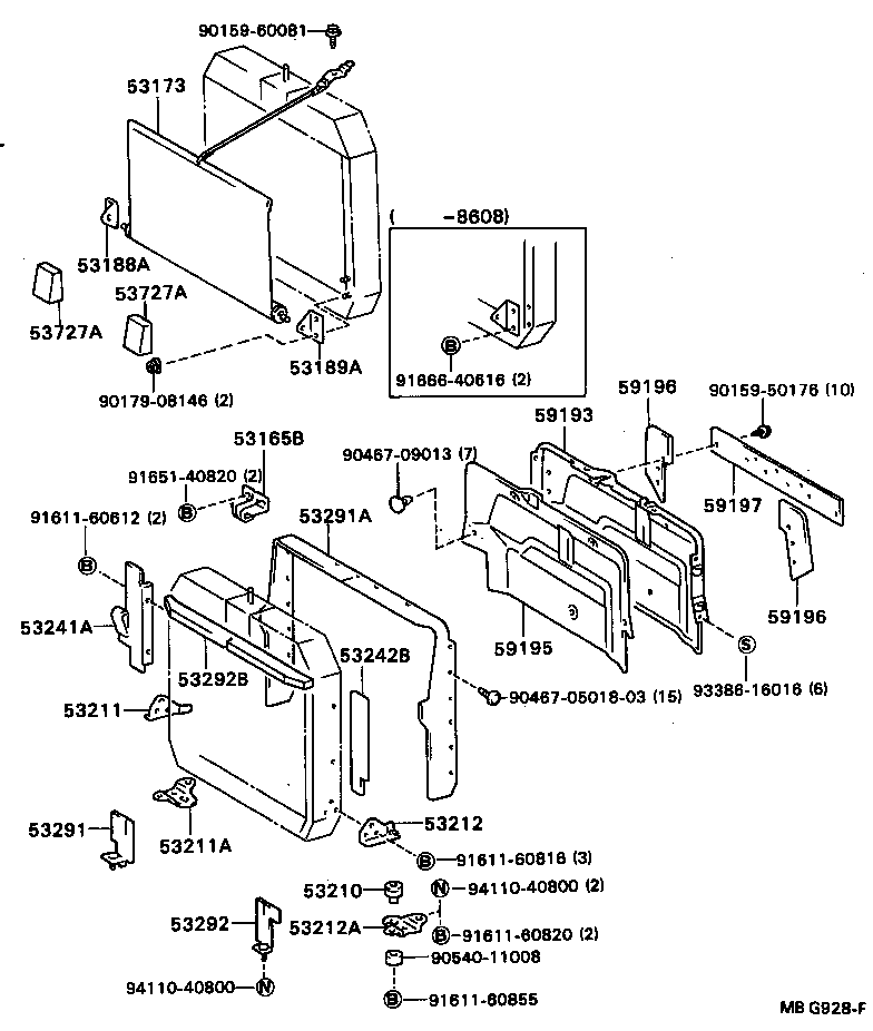 16593-58040 GUIDE, SIDE WIND, RH product image