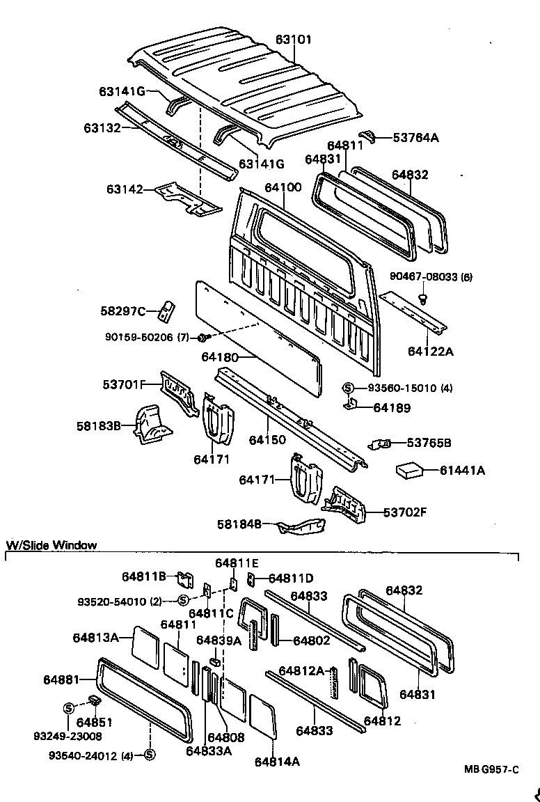 63102-92606 PANEL, WINDSHIELD HEADER, INNER product image