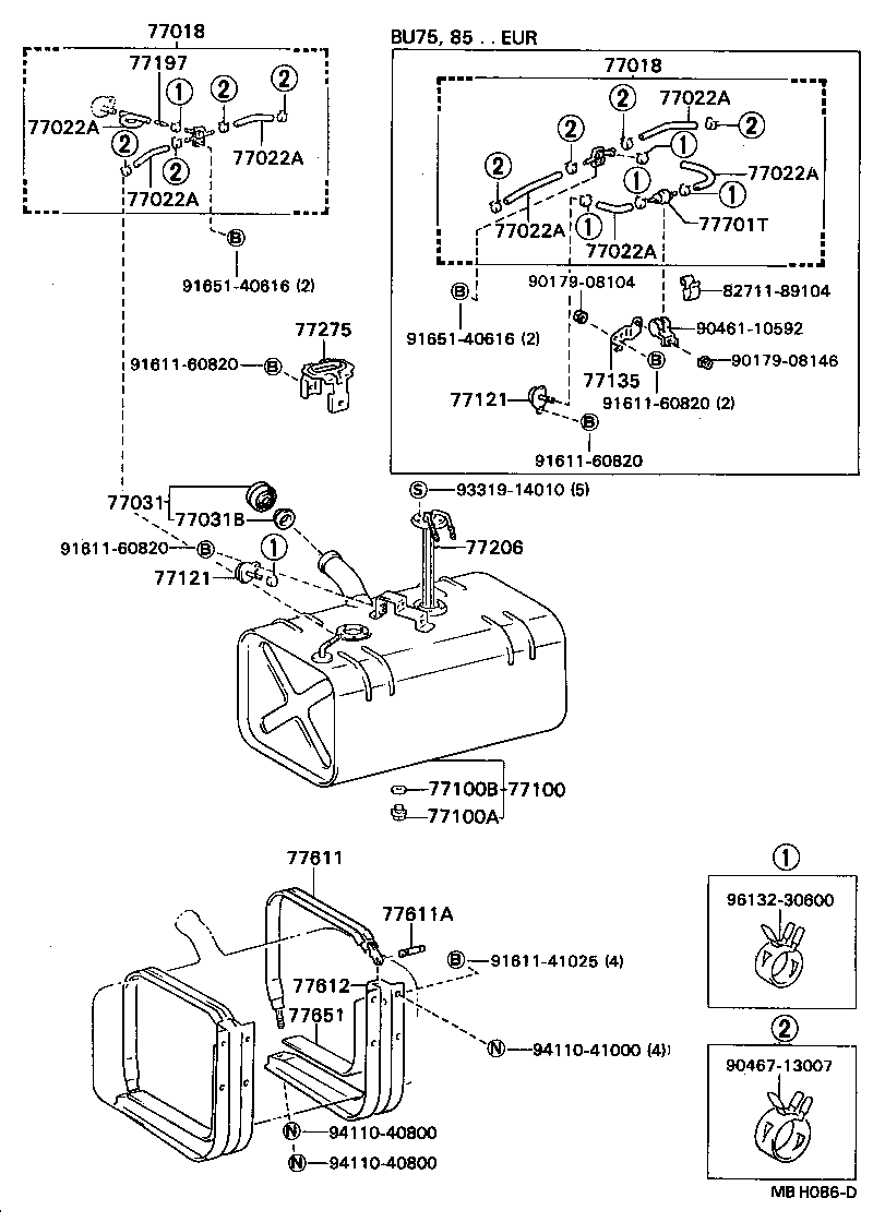 77001-36740 TANK ASSY, FUEL product image