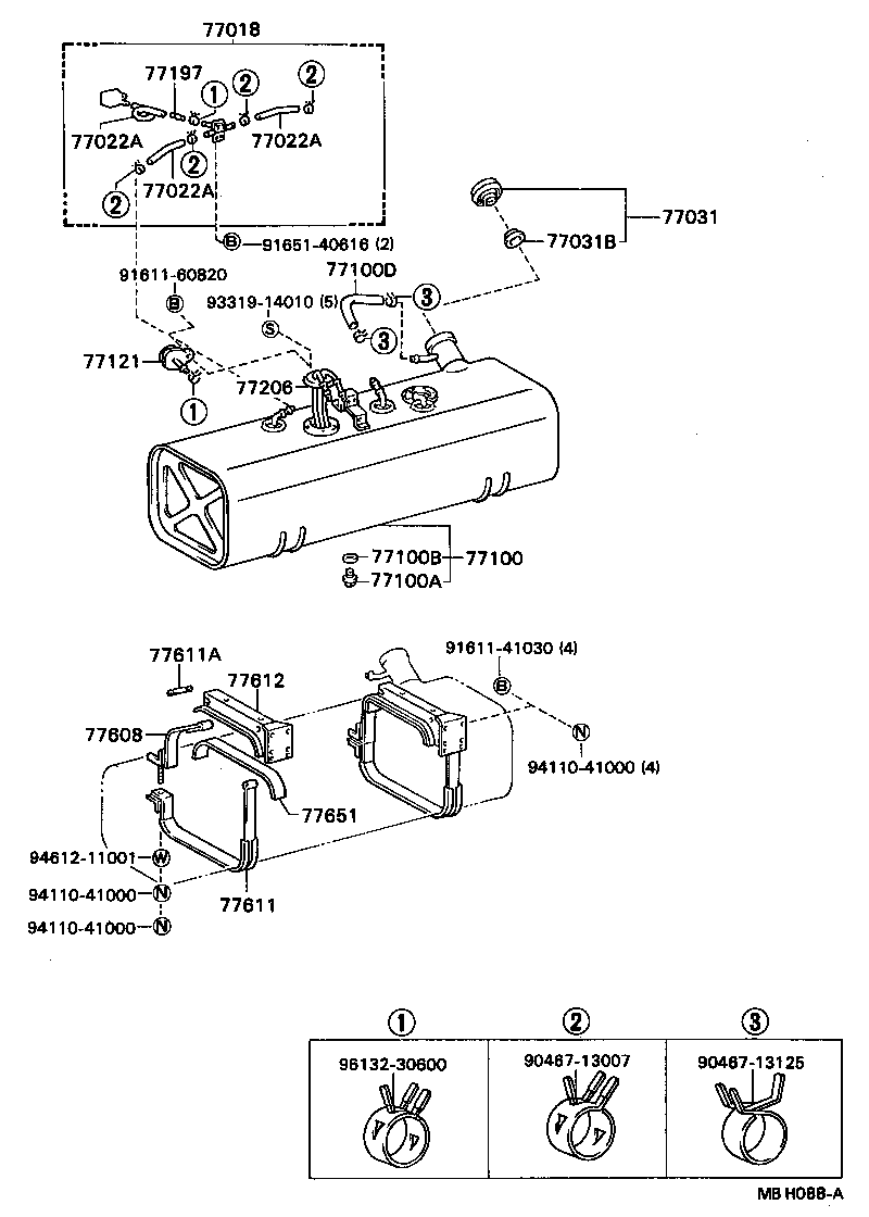 77001-36740 TANK ASSY, FUEL product image