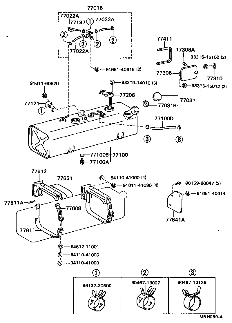 77001-36740 TANK ASSY, FUEL product image