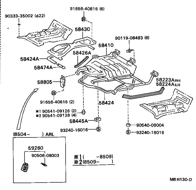 57012-95401 MEMBER SUB-ASSY, FRONT SIDE, LH product image