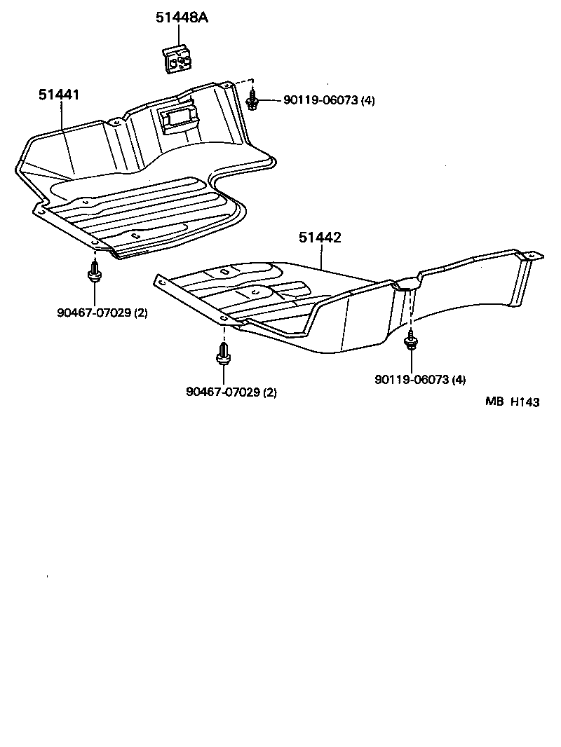 51442-10100 COVER, ENGINE UNDER, NO.2 product image