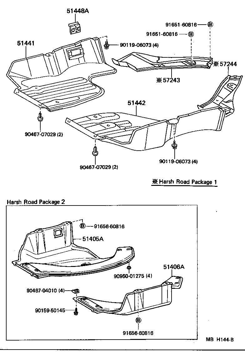 57243-10020 PROTECTOR, LOWER ARM, RH product image