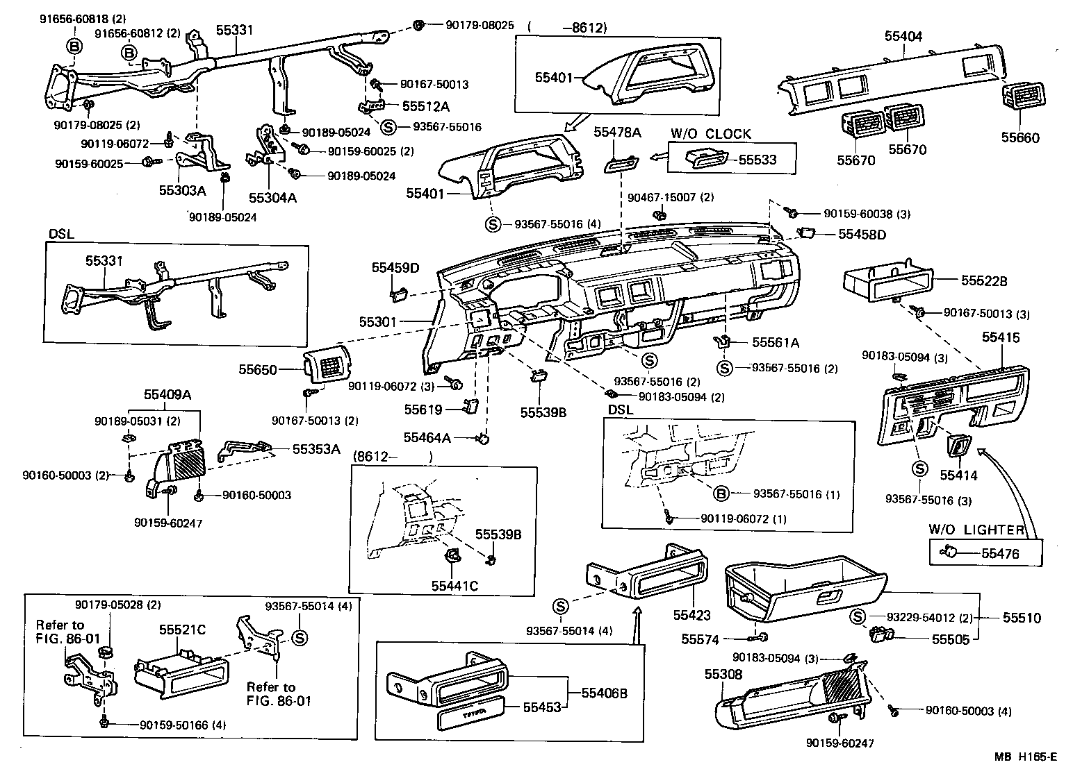 55303-10070 STAY SUB-ASSY, INSTRUMENT PANEL product image