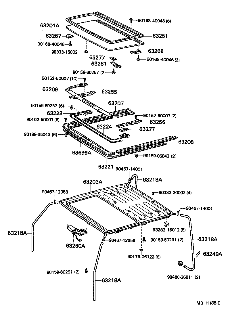 63111-10090 PANEL, ROOF product image