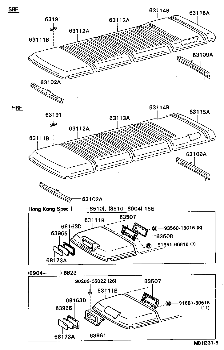 63018-90B00 PANEL, ROOF, NO.4 product image