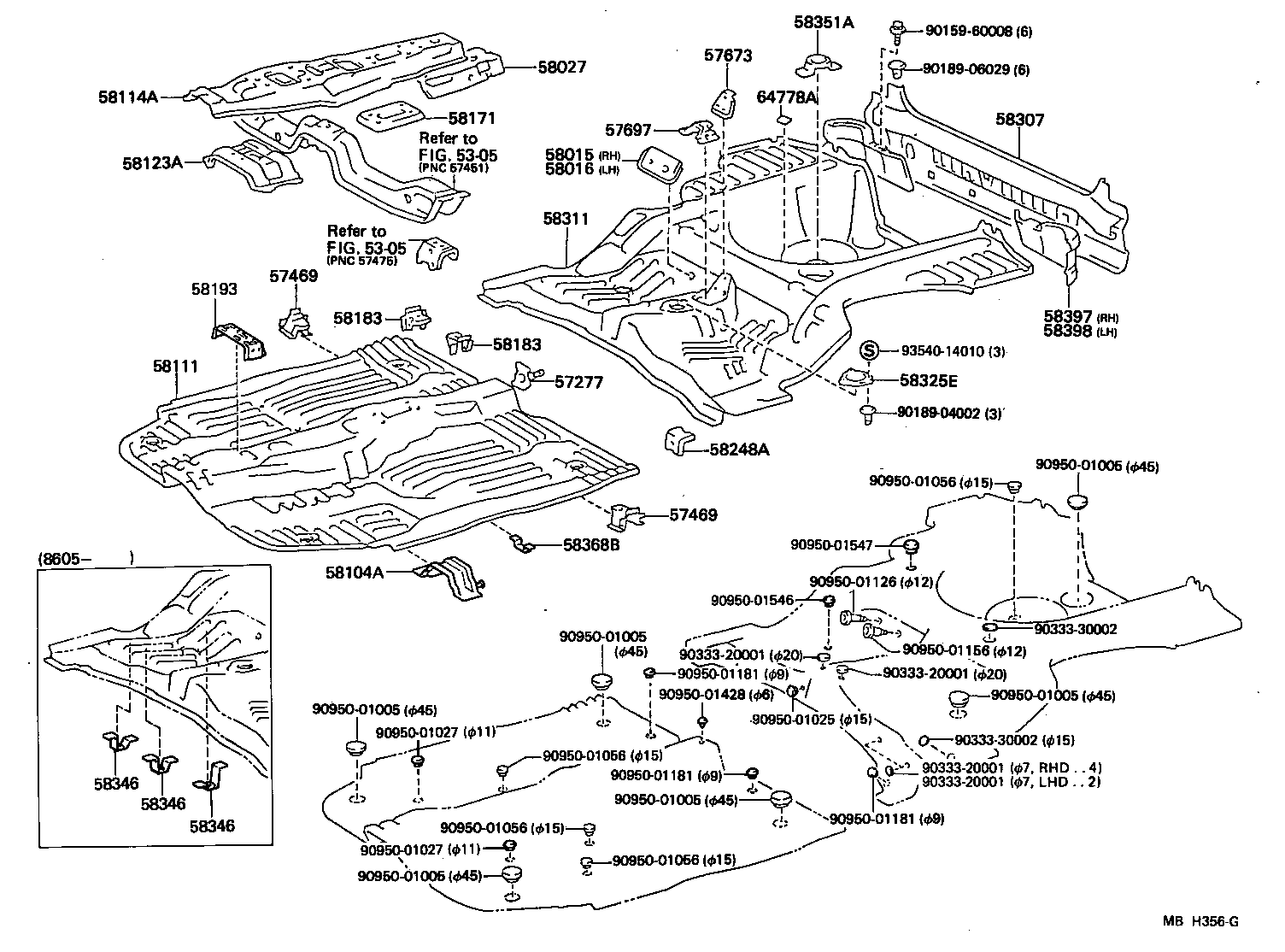 58111-10100 PAN, FRONT FLOOR product image