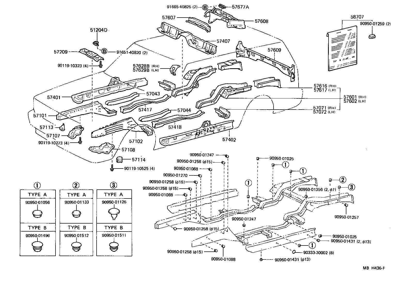 57209-22150 MEMBER SUB-ASSY, ENGINE REAR SUPPORT product image